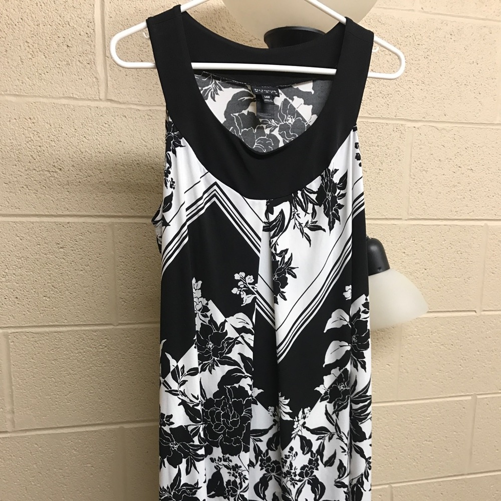 Black and white dress